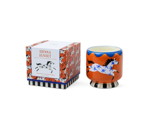 Adopo Horse Ceramic Candle - Sienna Sunset