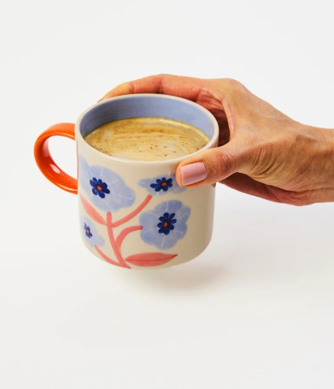 Bloomie Blue Flower Mug