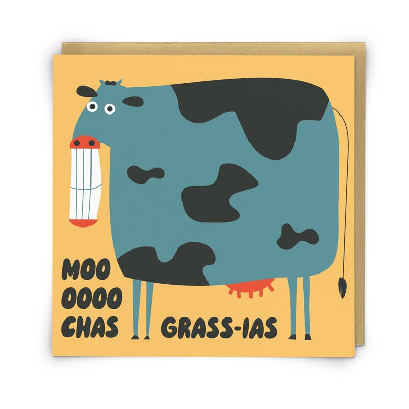 Moochas Grassias  Greeting Card