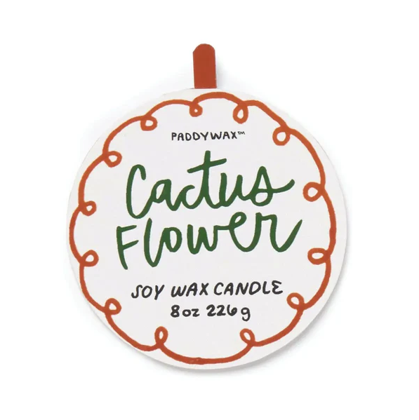 Adopo Flower Ceramic Candle - Cactus Flower Boxed