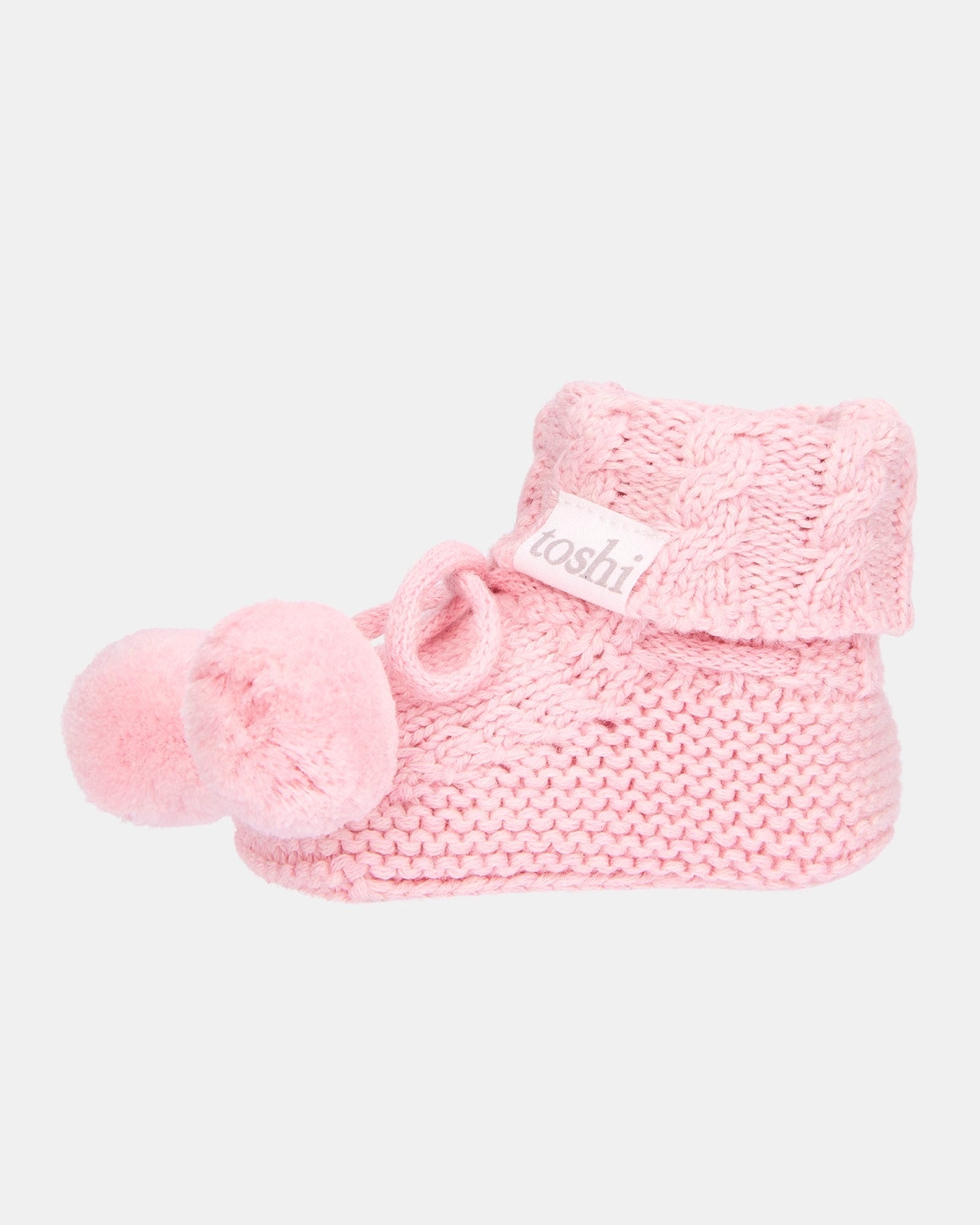 Organic Booties Yummy - Misty Rose