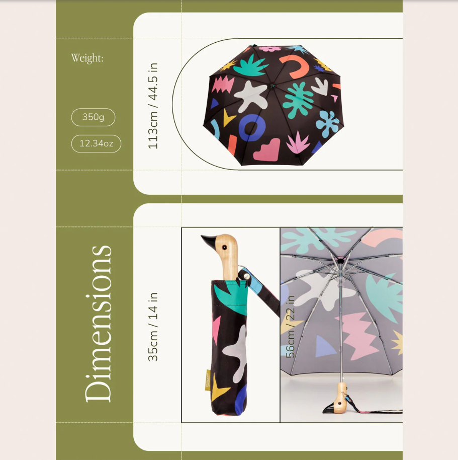Duck Umbrella Compact - Palma Multi-Coloured