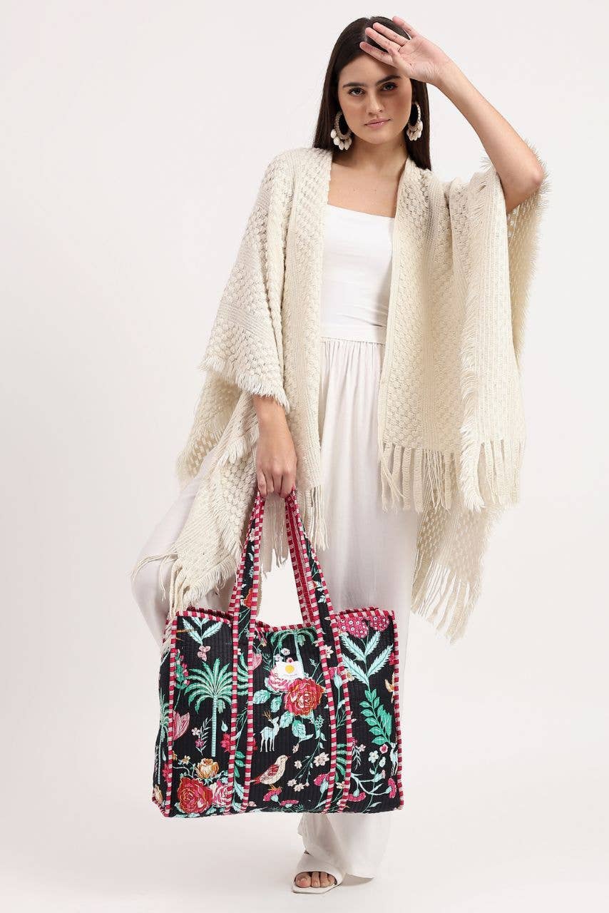 Cotton Tote Bag - Black