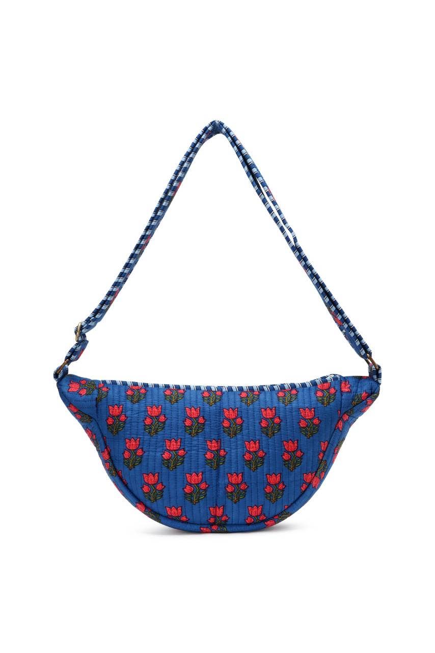Cotton Sling Bag - Blue