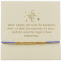 Crystal Blue and Gold Inspiration Bracelet
