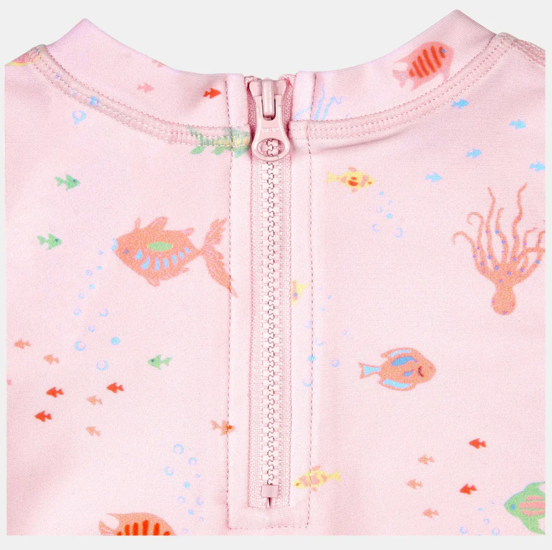 Swim Baby Onesie Long Sleeve Classic - Coral