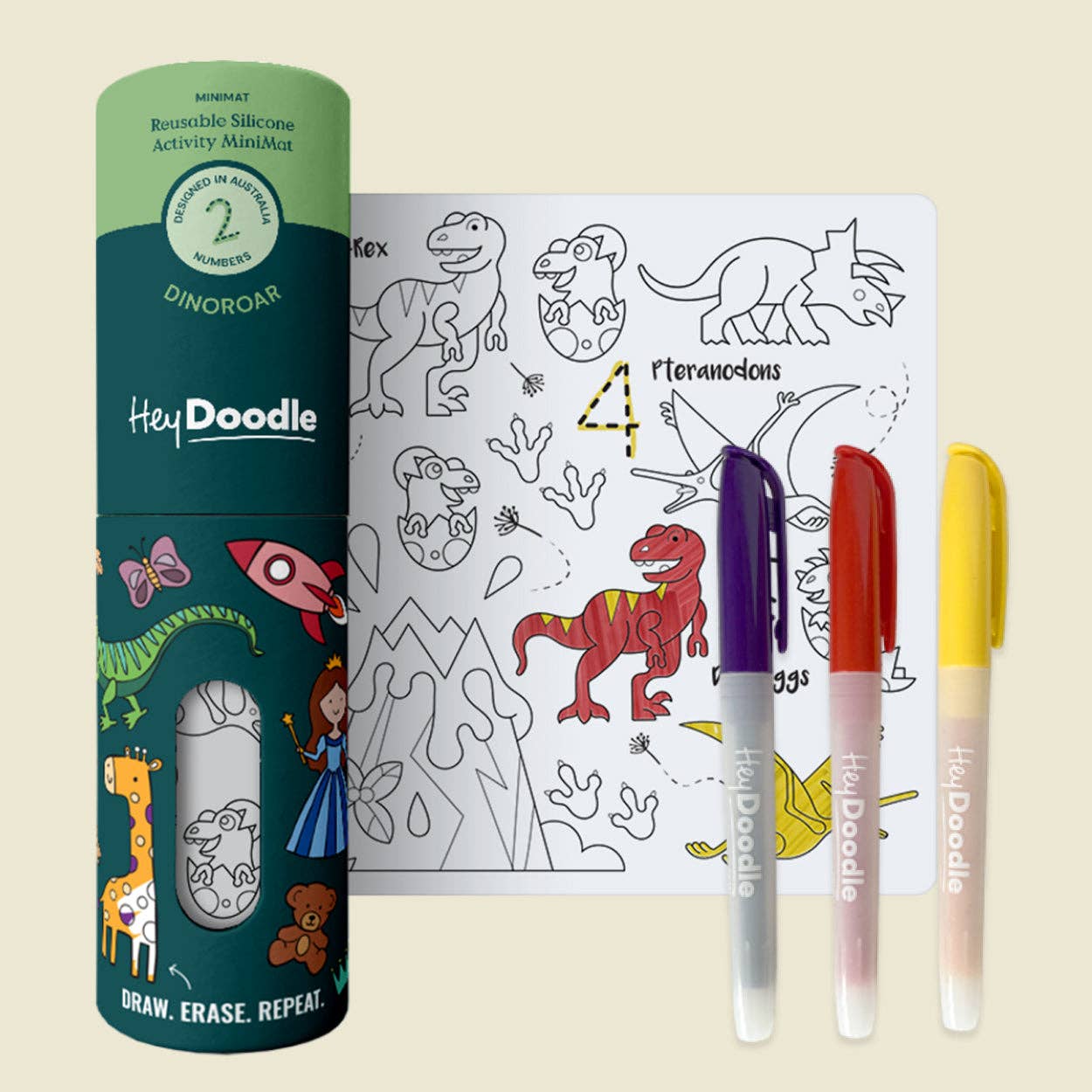 DinoRoar Mini Colouring & Doodle Mat