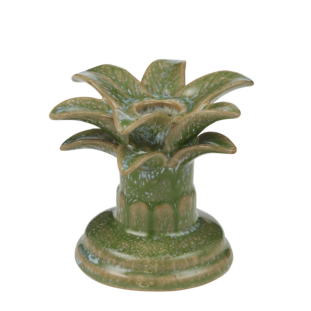 Aloha Ceramic Candleholder Green