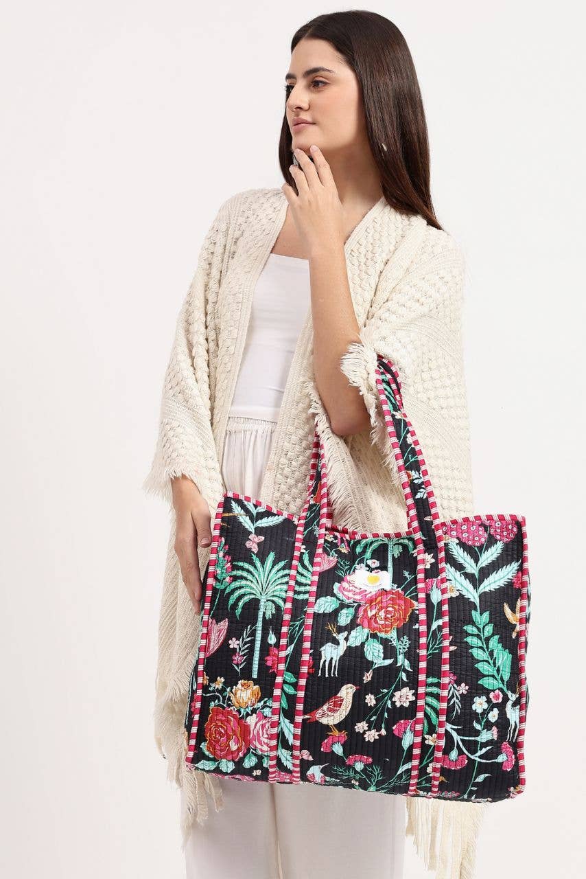 Cotton Tote Bag - Black