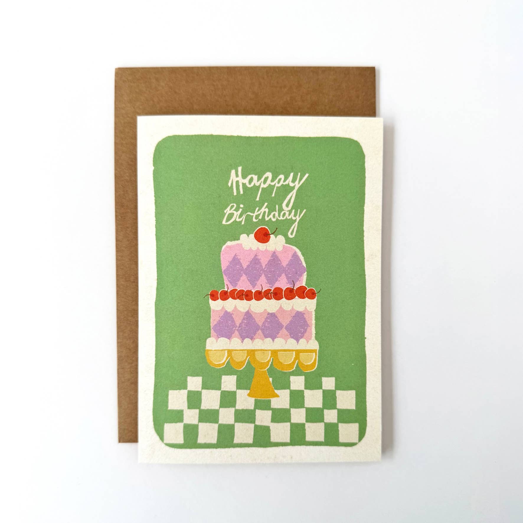 Happy Birthday Cake (Green)