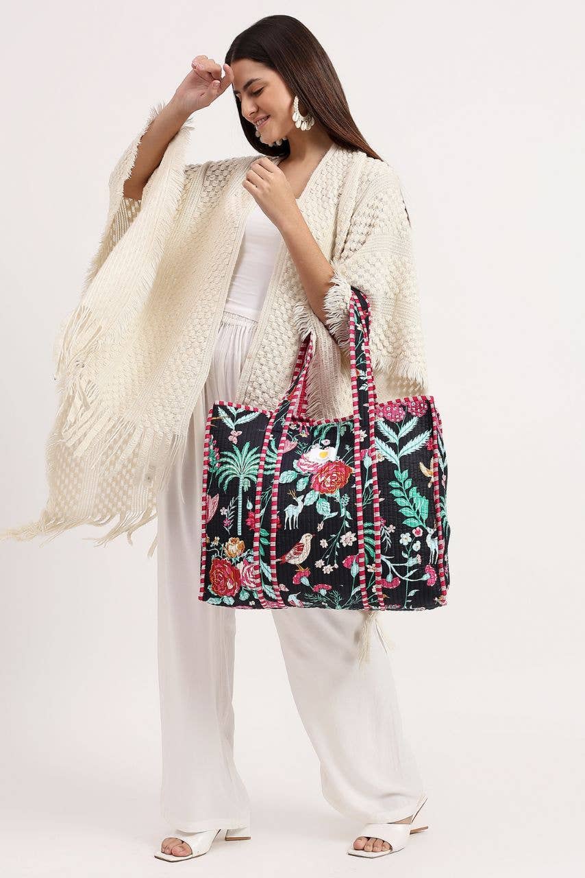 Cotton Tote Bag - Black