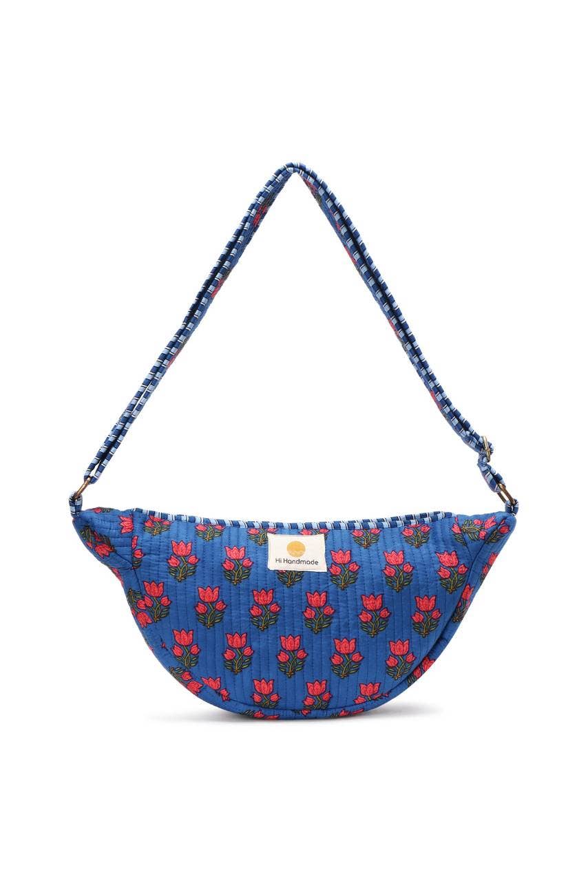 Cotton Sling Bag - Blue