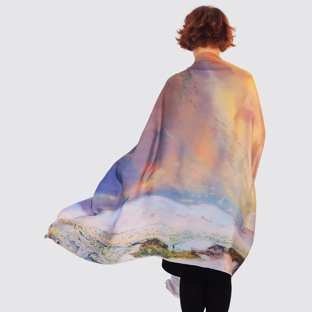 Lake Eyre 100% Silk Scarf