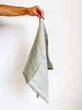 Pure French Linen Tea Towel - Pistachio