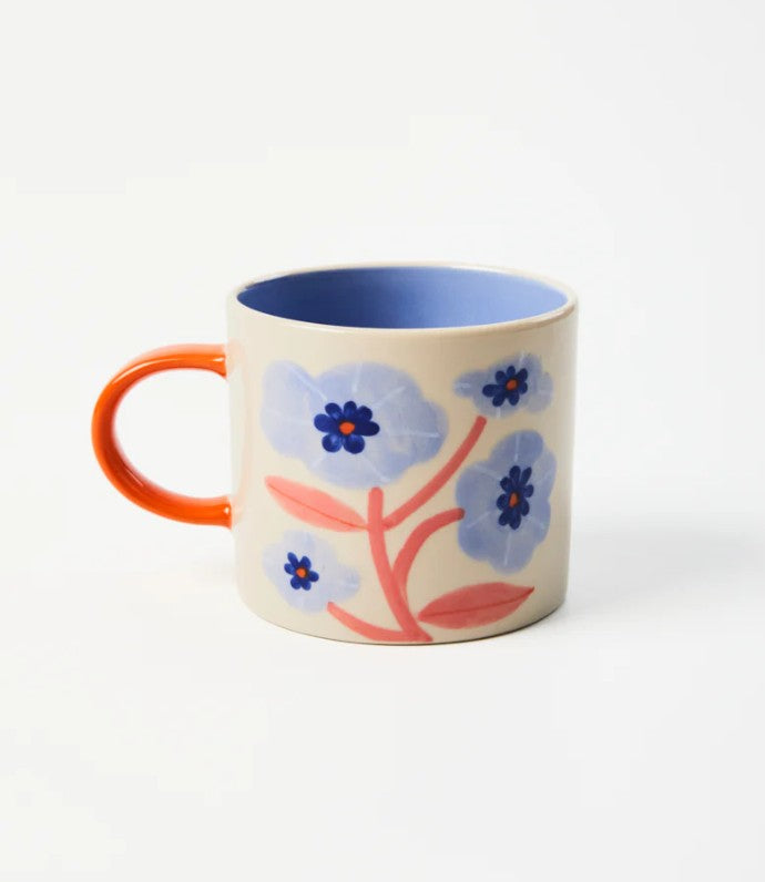Bloomie Blue Flower Mug