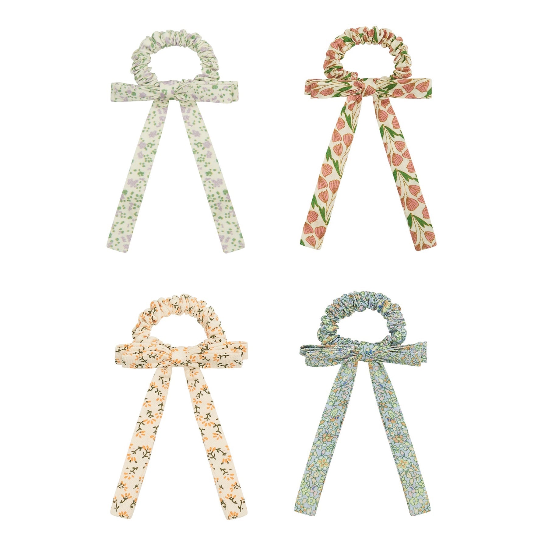 Flora Bow Scrunchies