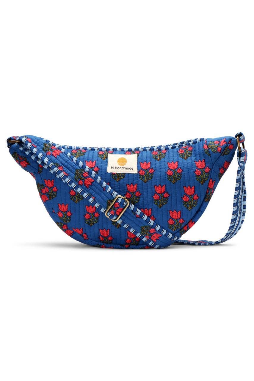 Cotton Sling Bag - Blue