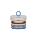 Loulou Glass Jar 10x11.5cm Nude/Blue
