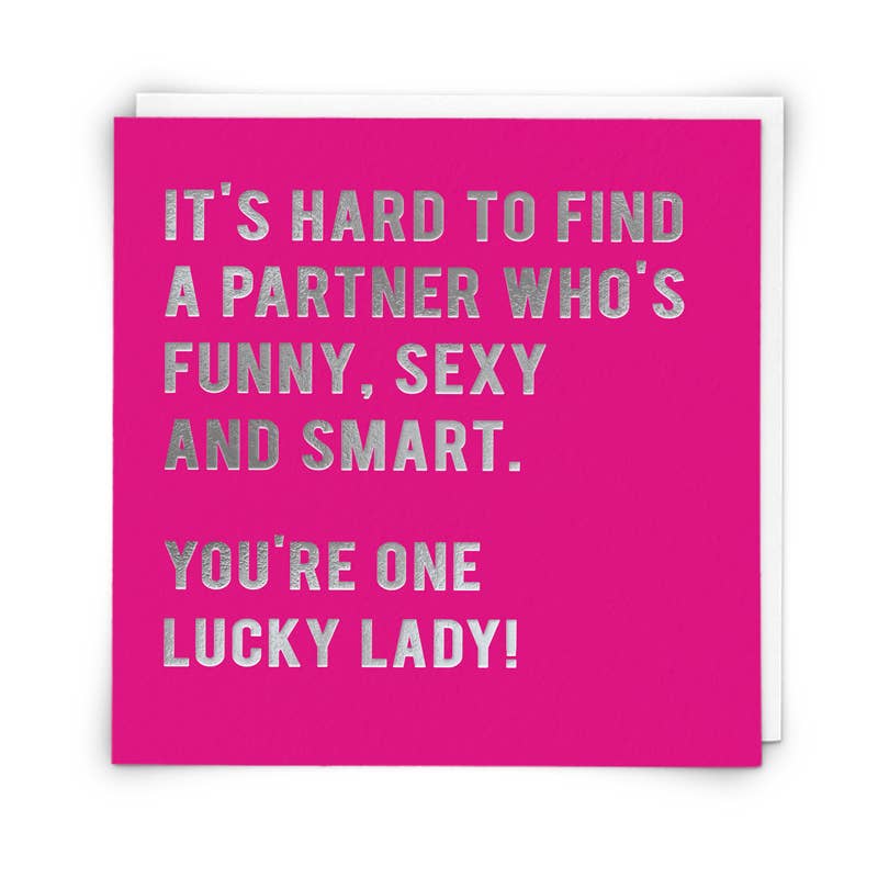 Lucky Lady Greetings Card
