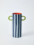 Griffe Blue Stripe Tall Vase